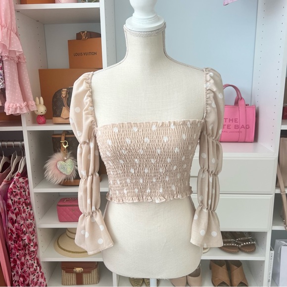 Oh Polly Tops - Princess Dot Crop Top 🎀 Small or Medium